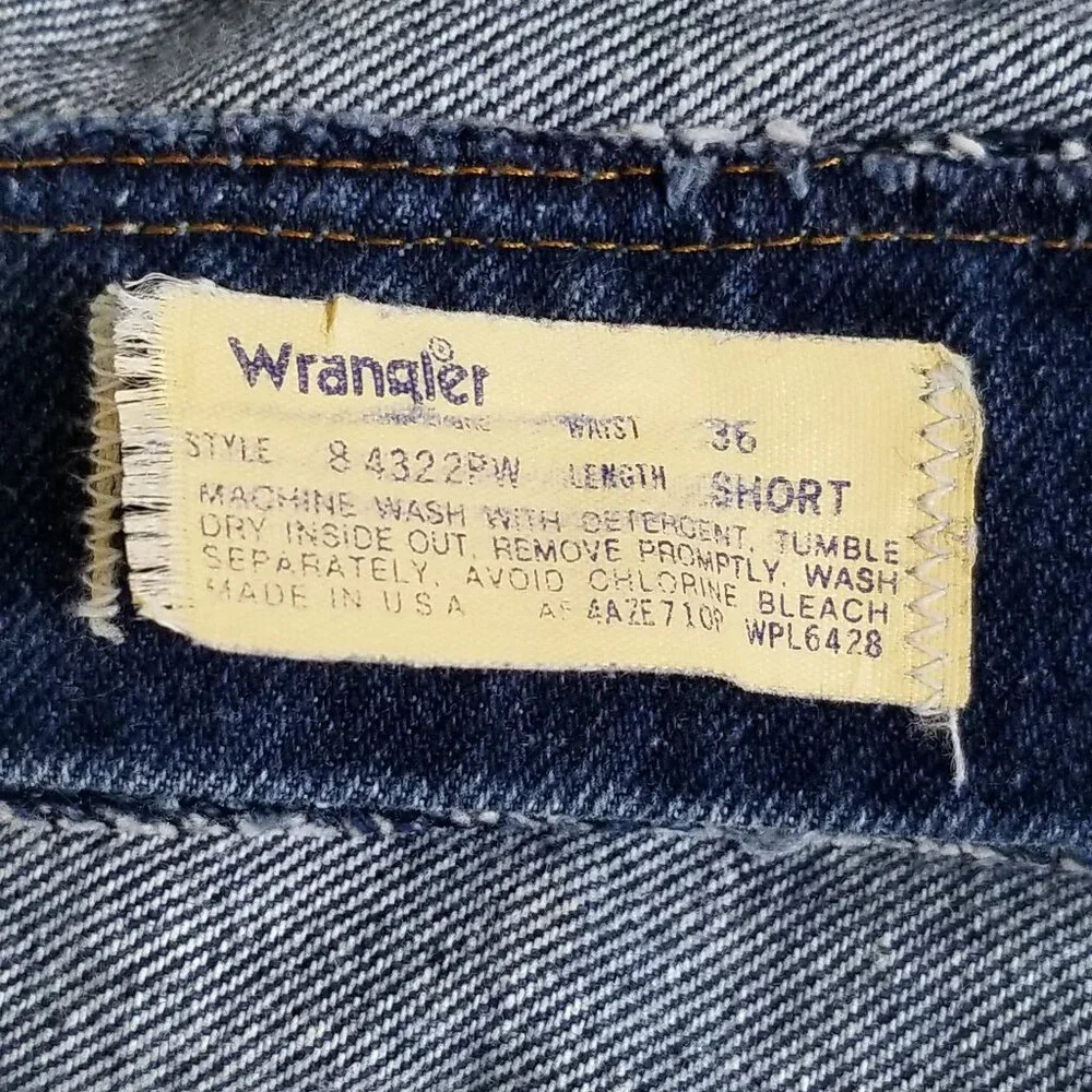 RARE Wrangler Cowboy Dress Jeans 36x30 Mens 80s Vintage
